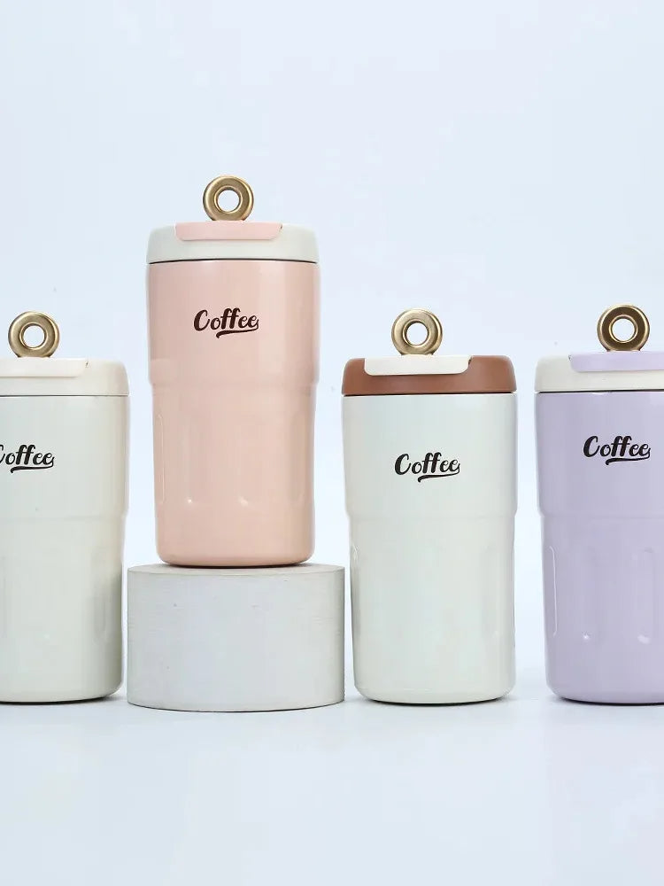 01 Nuevo: Taza térmica de acero inoxidable con pantalla inteligente de temperatura, de alto valor estético