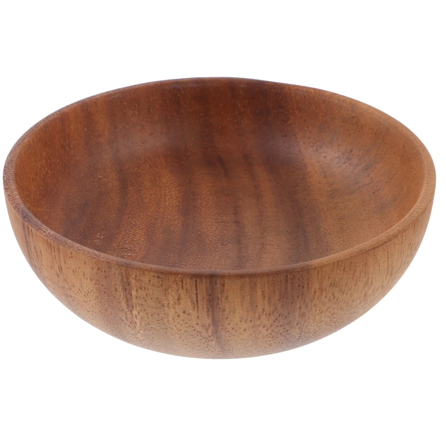 01 Nuevo: Bowl de madera versátil, platos de madera para cena, frutero, ensalada, para el hogar