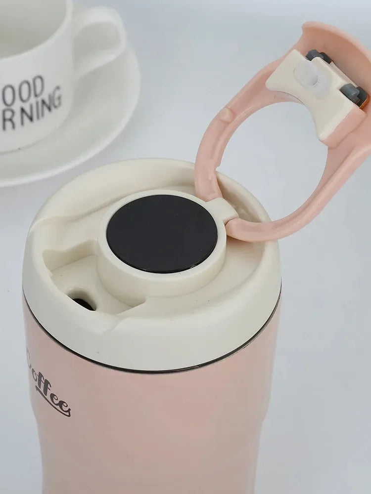 01 Nuevo: Taza térmica de acero inoxidable con pantalla inteligente de temperatura, de alto valor estético