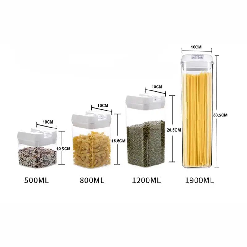 C - Set organizador de cocina (7 unidades) de acrílico, en caja