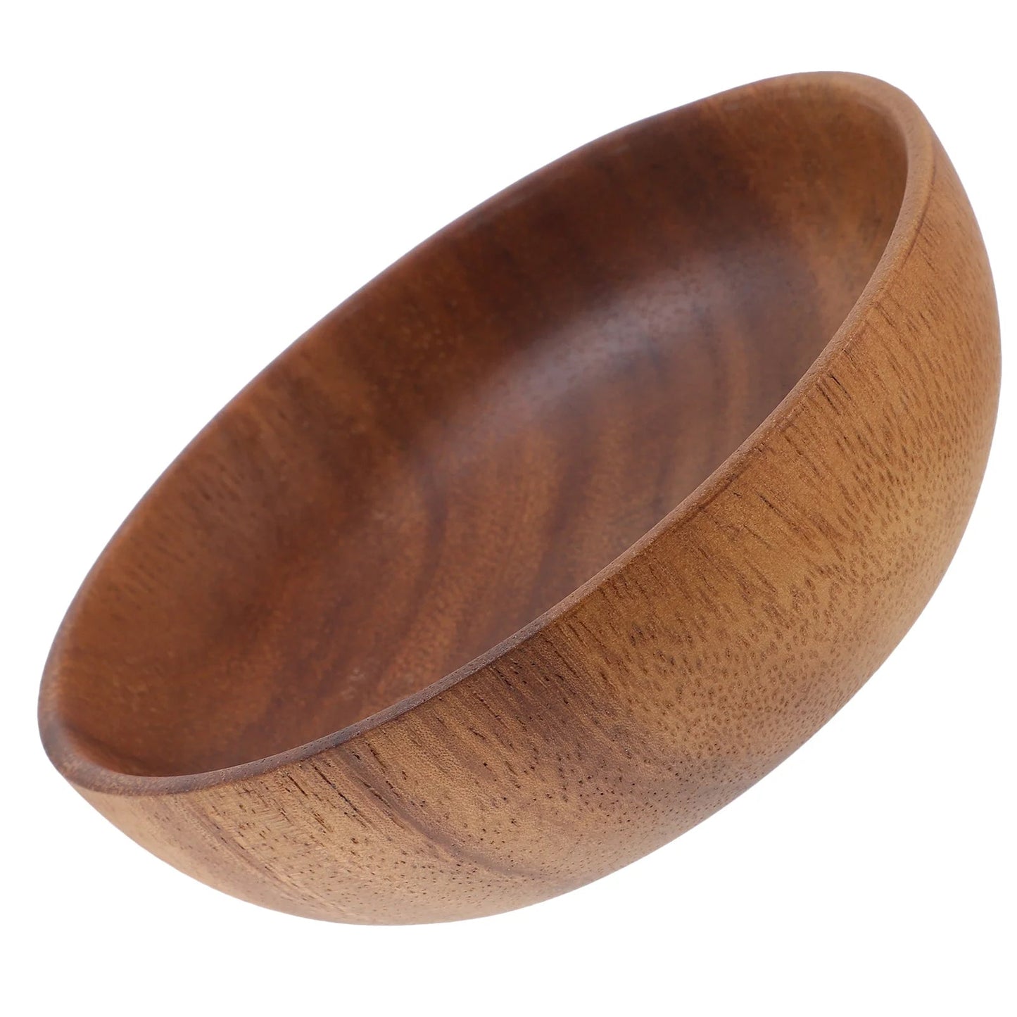 01 Nuevo: Bowl de madera versátil, platos de madera para cena, frutero, ensalada, para el hogar