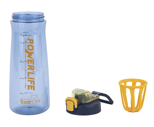 A: TOMATODO O BOTELLA POWER LIFE EYUN 1 LITRO, CON MEZCLADOR, DE TRITAN