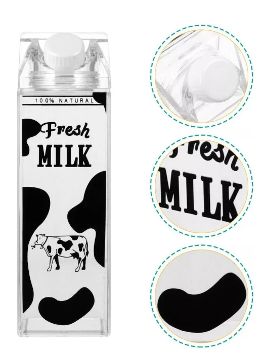 Envase Acrilico Para Leche o Jugo